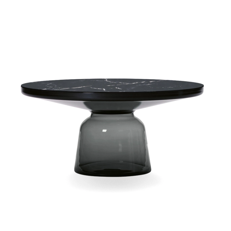 Table basse BELL COFFEE Marbre Gris quartz/ noir CLASSICON