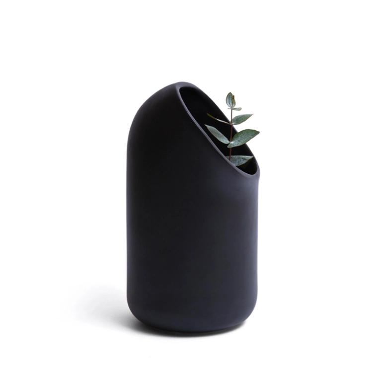 Vase Ô Vase Noir MOUSTACHE