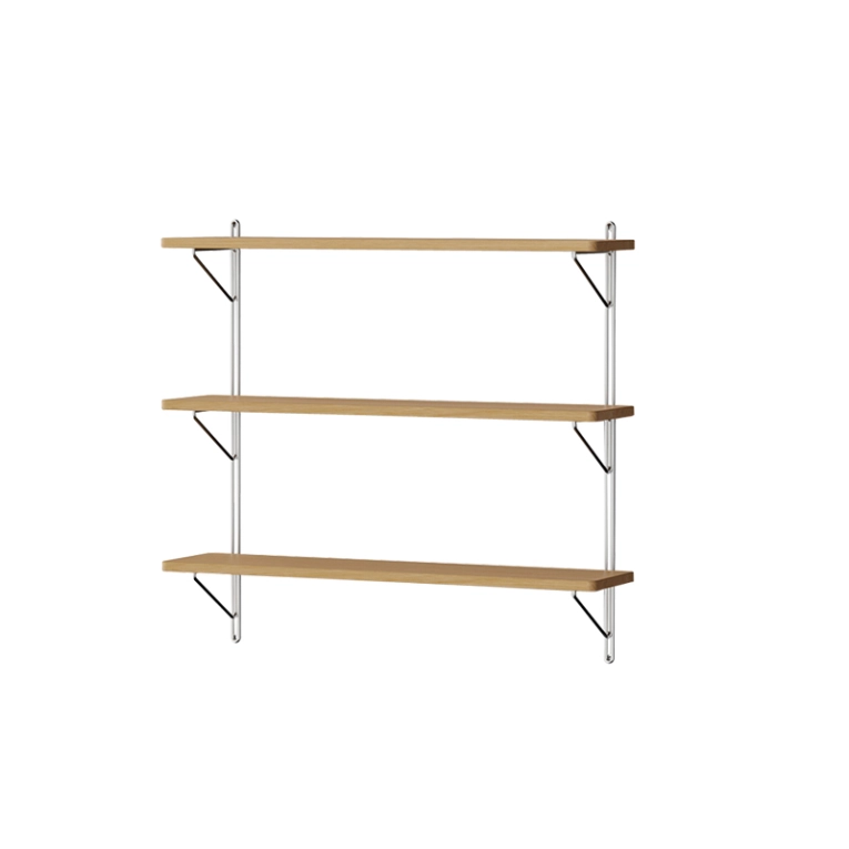 Etagère INLINE WALL H 60 Chêne/ inox NINE