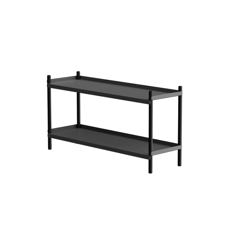 Etagère BOLT 100x53 Anthracite/ chêne noir NINE