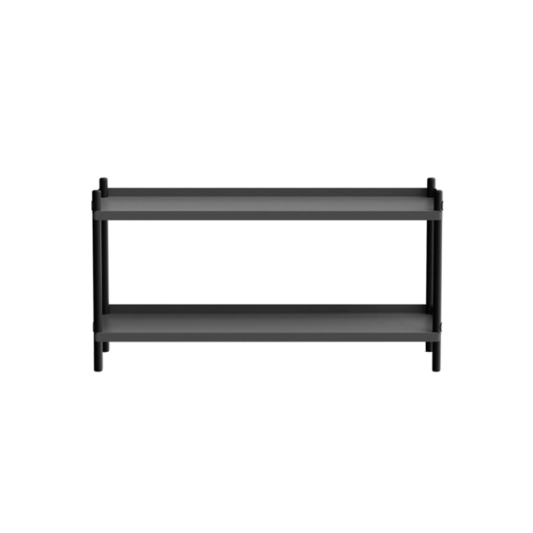 Etagère BOLT 100x53 Anthracite/ chêne noir NINE