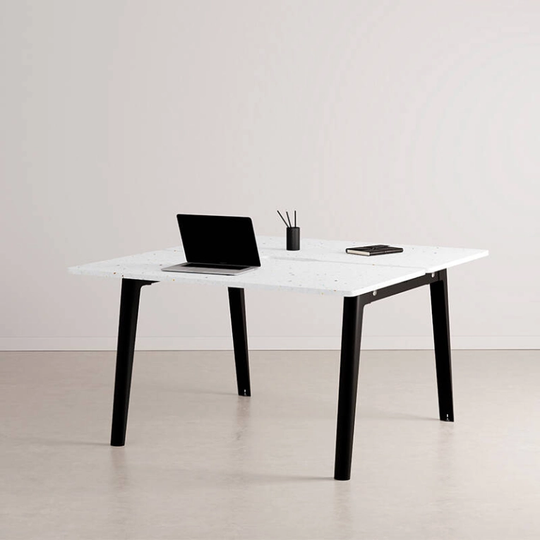 Bench Bench NEW MODERN 2 places Plastique Recyclé Noir graphite TIPTOE