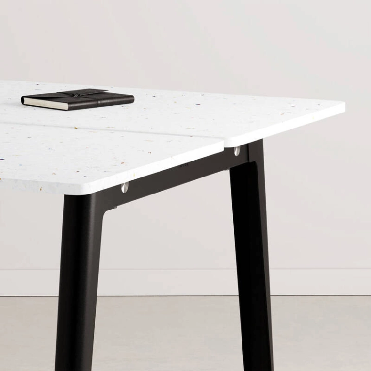 Bench Bench NEW MODERN 2 places Plastique Recyclé Noir graphite TIPTOE