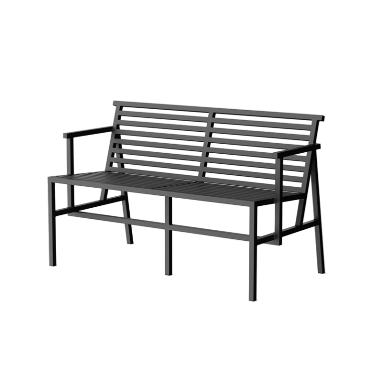 Banc extérieur Banc de repas 19 OUTDOORS Noir NINE