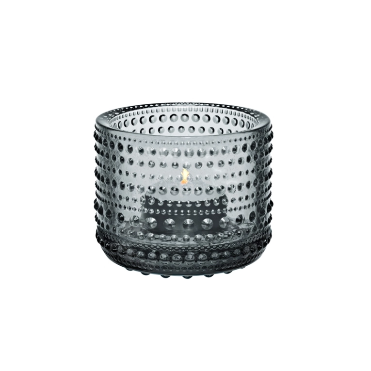 Photophore, bougeoir et bougie Photophore KASTEHELMI Gris IITTALA