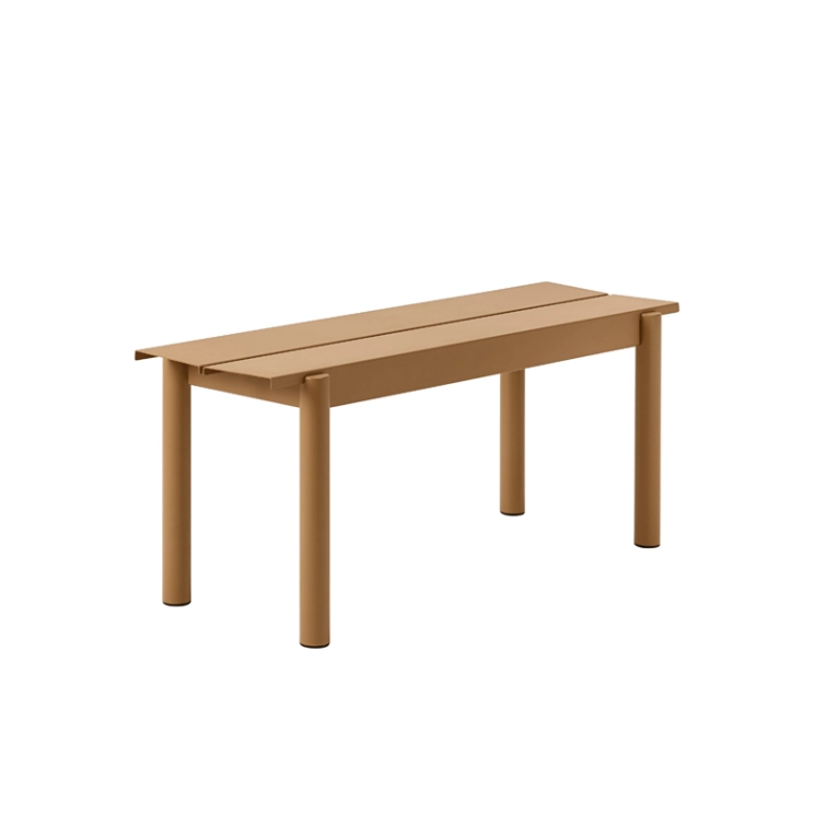 Banc LINEAR STEEL Orange brulé MUUTO