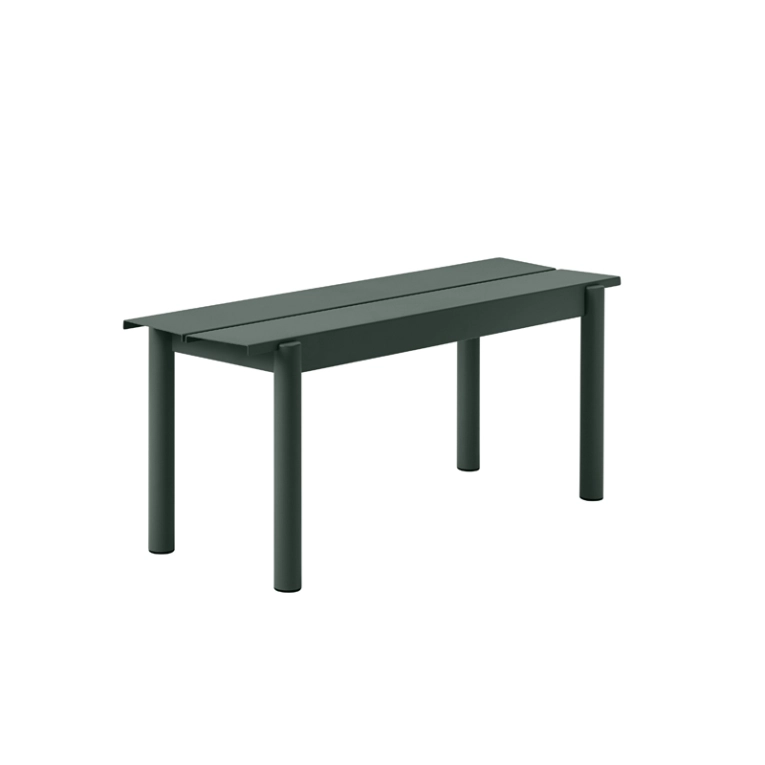 Banc LINEAR STEEL Vert foncé MUUTO