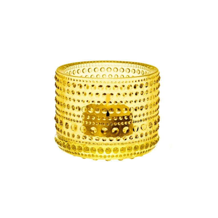 Photophore, bougeoir et bougie Photophore KASTEHELMI Citron IITTALA