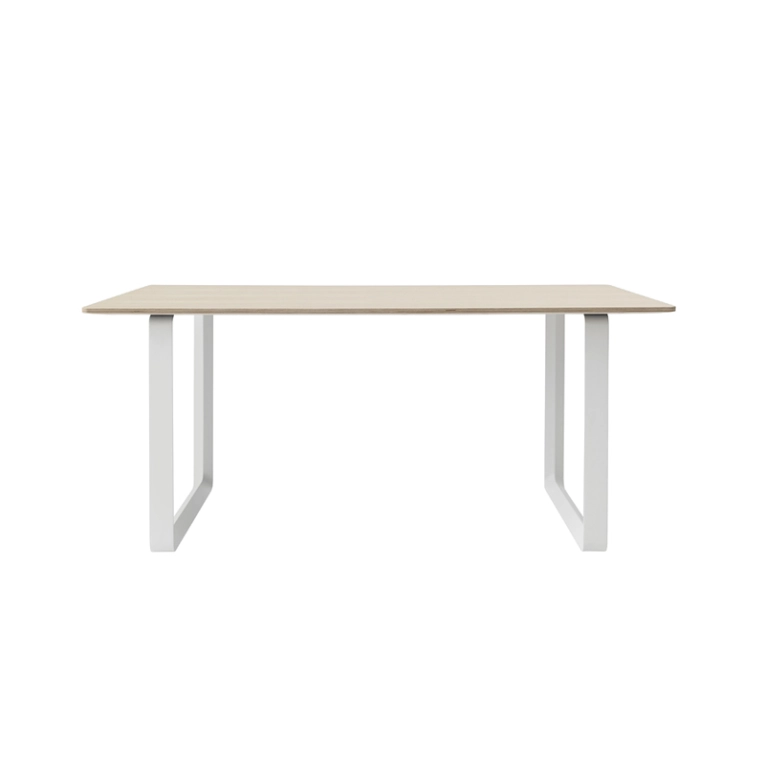 Table 70/70 Chêne contreplaqué Chêne/ blanc MUUTO