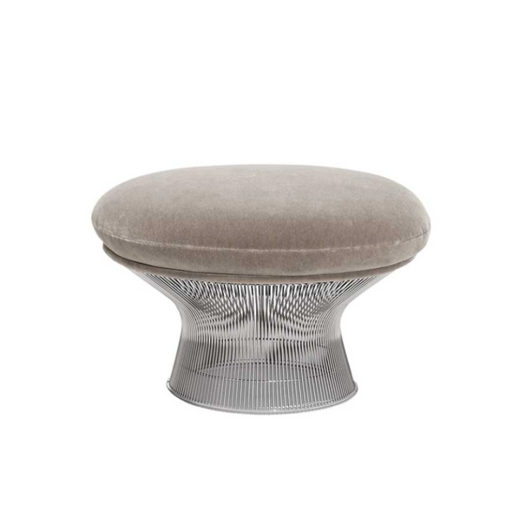 Pouf PLATNER OTTOMAN Silver KNOLL