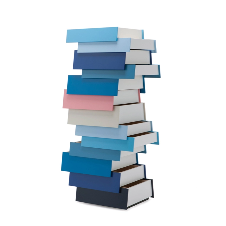 Meuble de rangement STACK 13 tiroirs Bleu ESTABLISHED & SONS