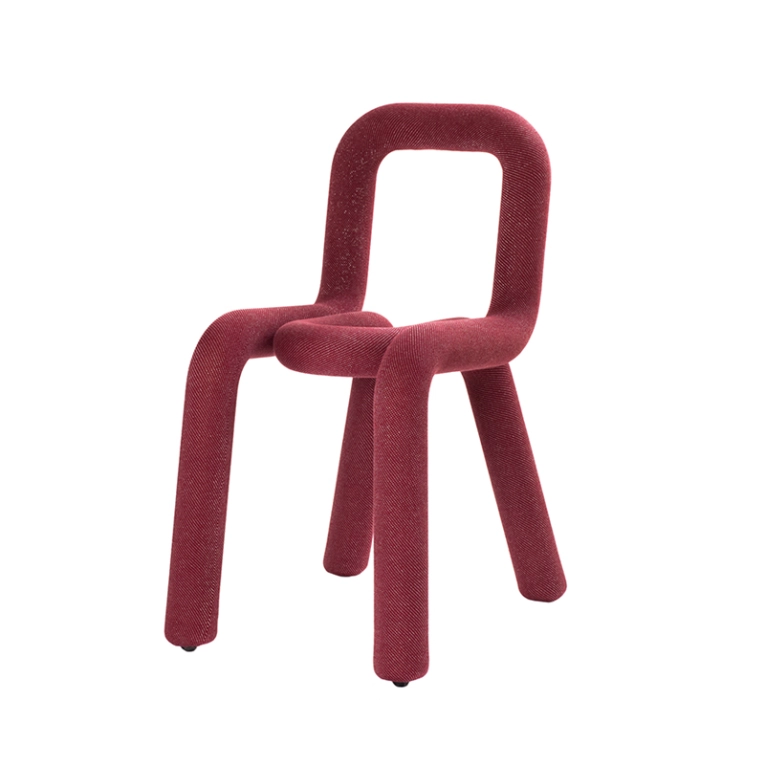 Chaise BOLD Rouge pailleté MOUSTACHE