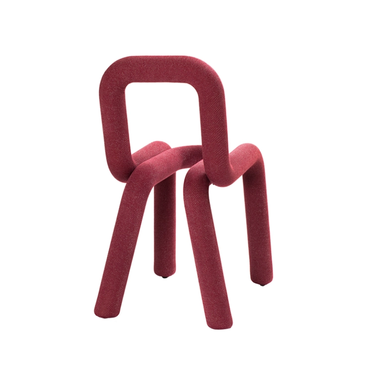 Chaise BOLD Rouge pailleté MOUSTACHE