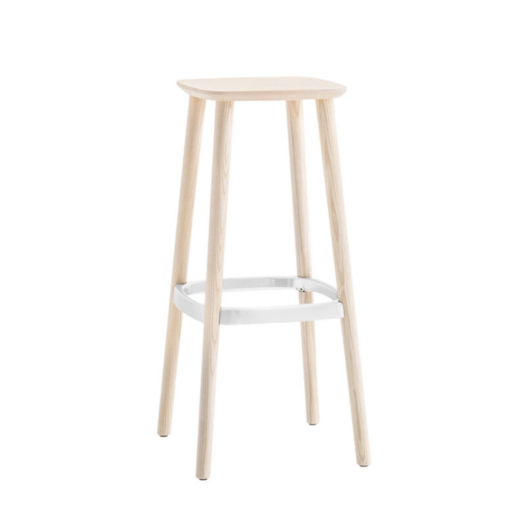 Tabouret haut BABILA STOOL 2706 Frêne blanchi/ blanc PEDRALI