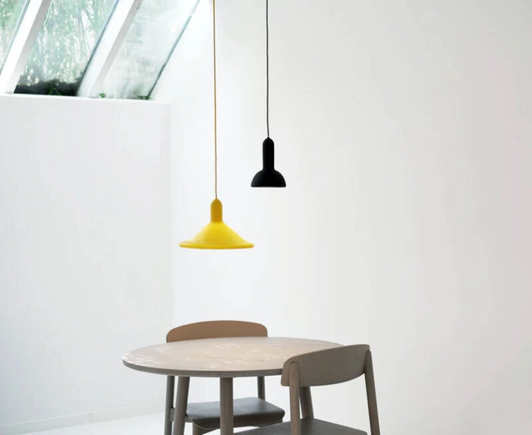 Suspension TORCH CONE S2 Noir / câble noir  ESTABLISHED & SONS