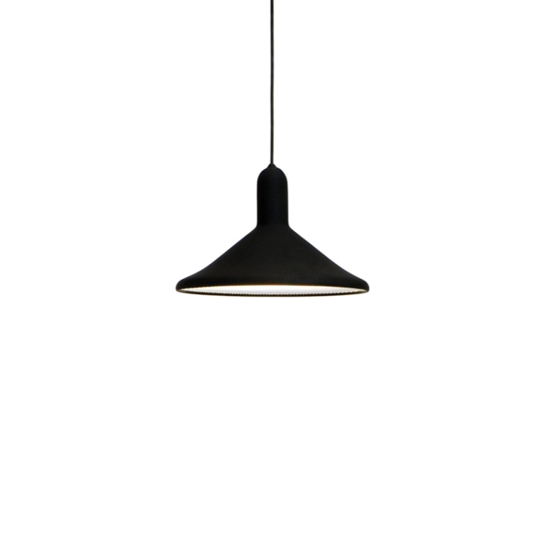 Suspension TORCH CONE S3 Noir / câble noir  ESTABLISHED & SONS
