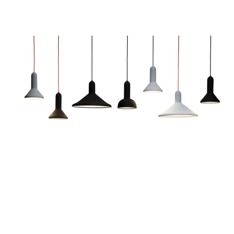 Suspension TORCH CONE S3 Noir / câble noir  ESTABLISHED & SONS