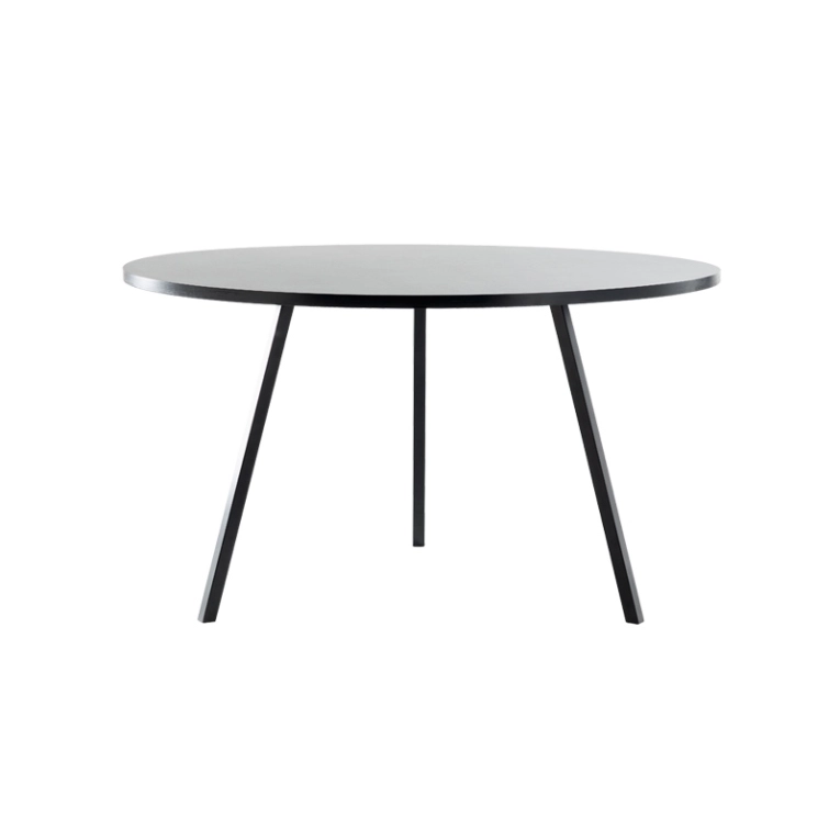 Table LOOP STAND ROUND Ø 120 Noir HAY