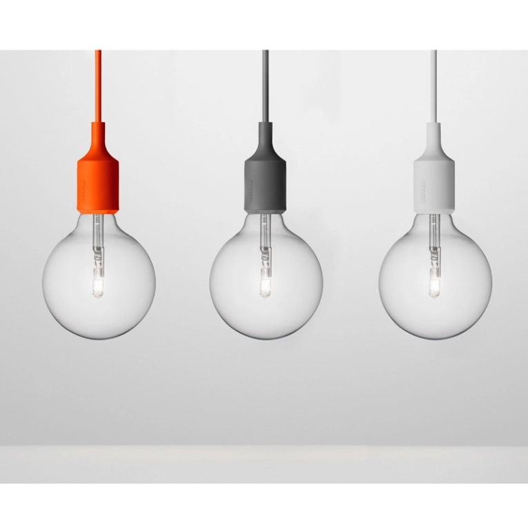 Suspension E27 SOCKET Gris clair MUUTO