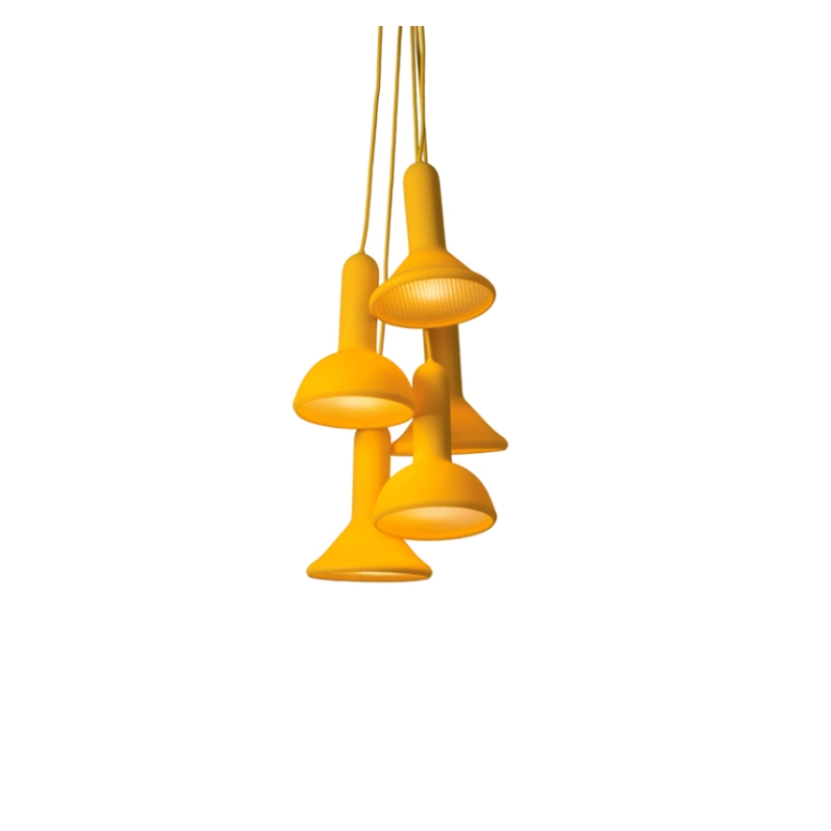 Suspension TORCH BUNCH S5 Jaune / câble jaune  ESTABLISHED & SONS