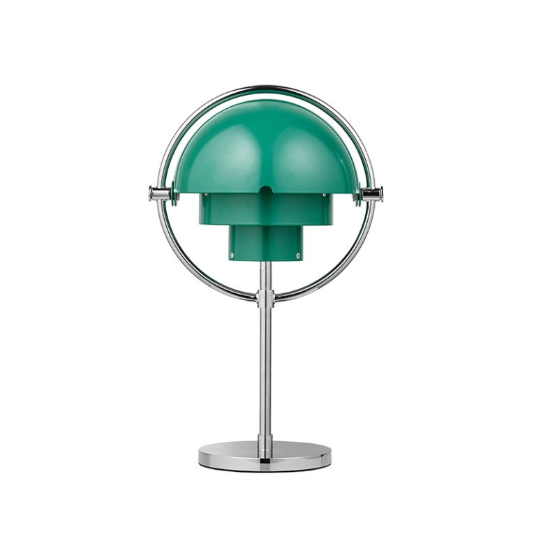 Lampe à poser MULTI-LITE Portable Chrome/ vert sarcelle GUBI