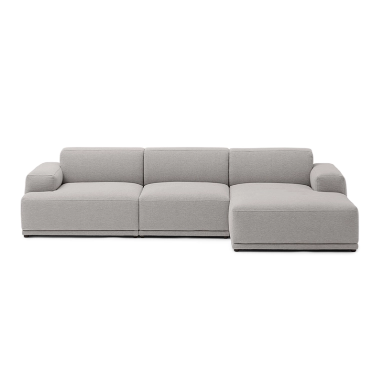 Canapé CONNECT SOFT 3 places avec chaise longue Clay 12 MUUTO