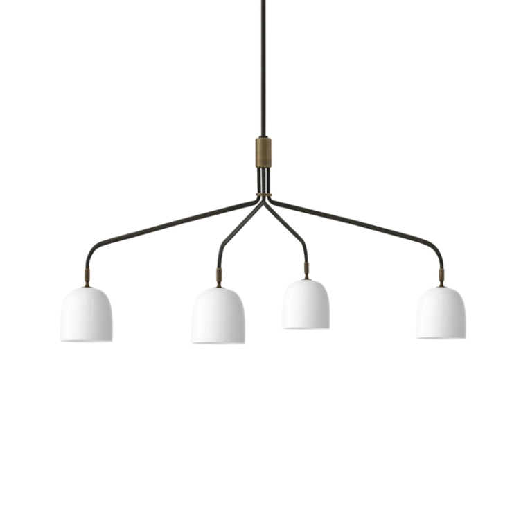 Suspension HOWARD 4 bras longs Bone China GUBI