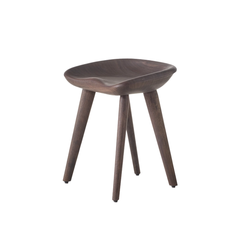 Tabouret TRACTOR STOOL H 43 Noyer noir  BASSAMFELLOWS