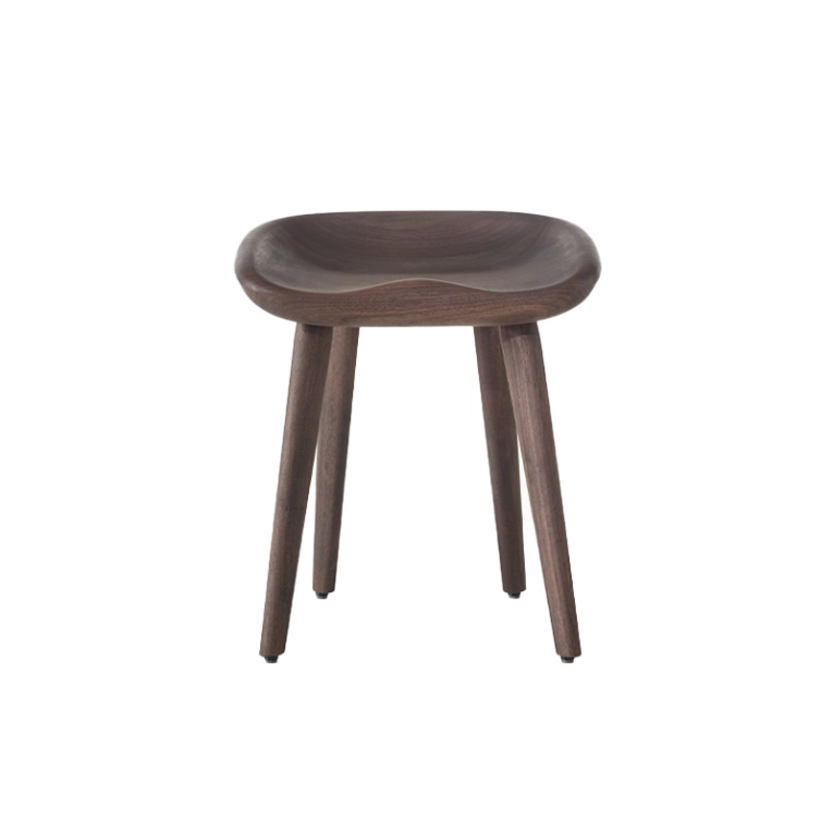 Tabouret TRACTOR STOOL H 43 Noyer noir  BASSAMFELLOWS
