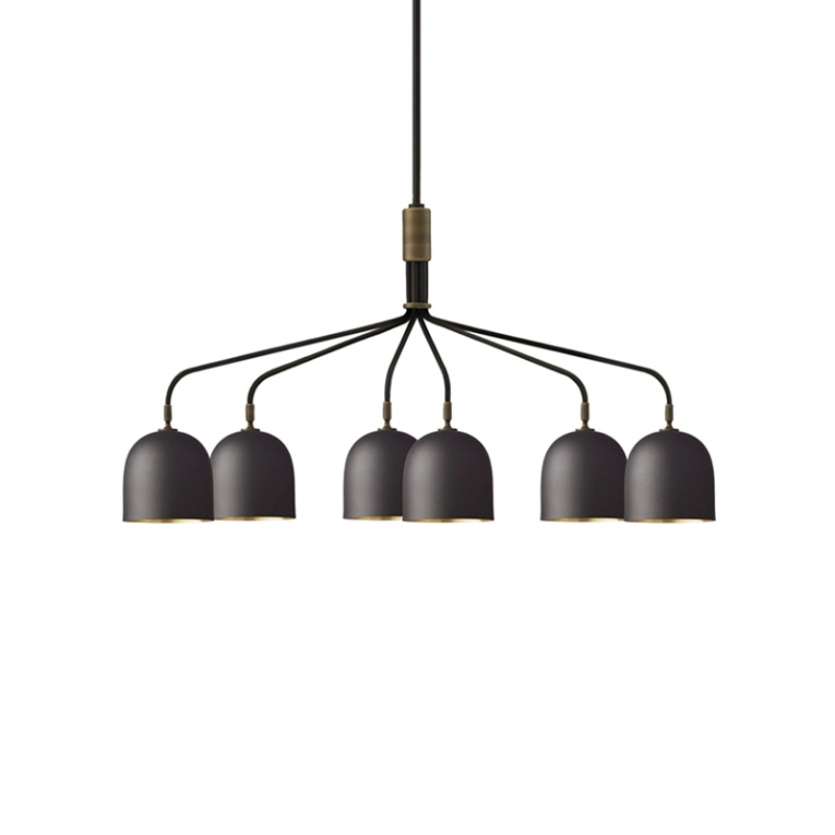 Suspension HOWARD 6 bras Gunmetal GUBI