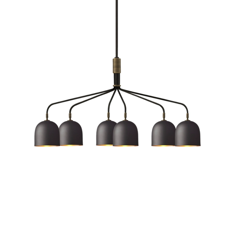 Suspension HOWARD 6 bras Gunmetal GUBI