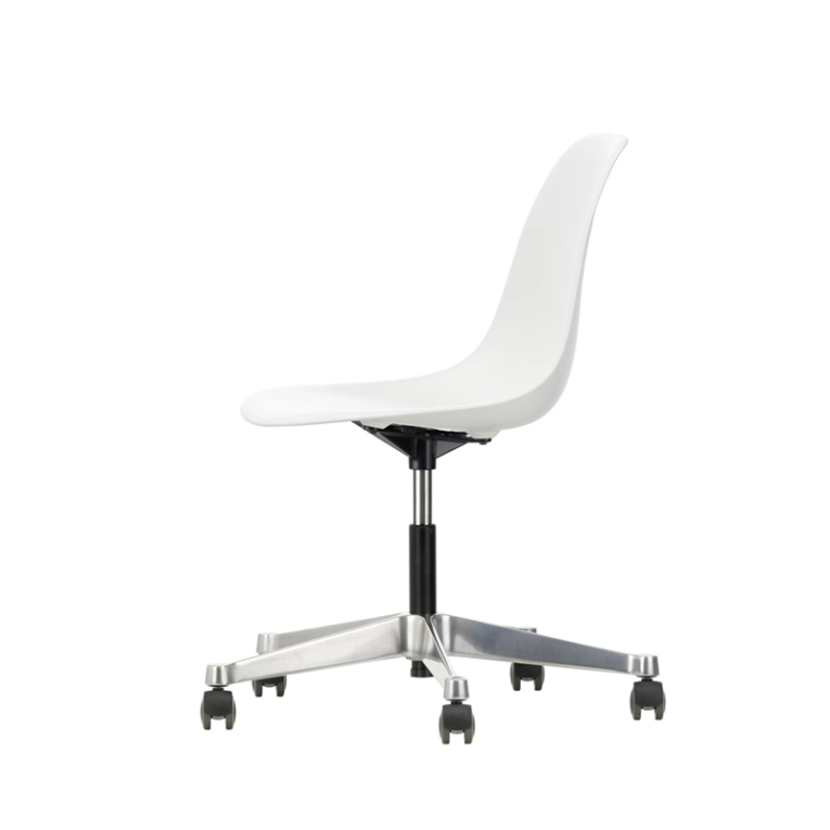 Fauteuil de bureau EAMES PLASTIC SIDE CHAIR PSCC Blanc VITRA