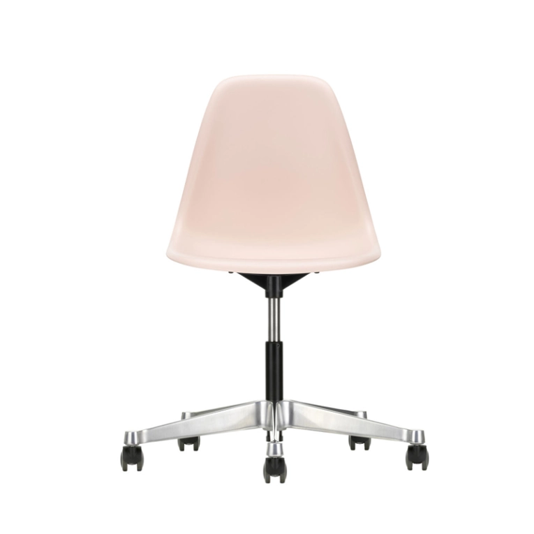 Fauteuil de bureau EAMES PLASTIC SIDE CHAIR PSCC Rose tendre RE VITRA