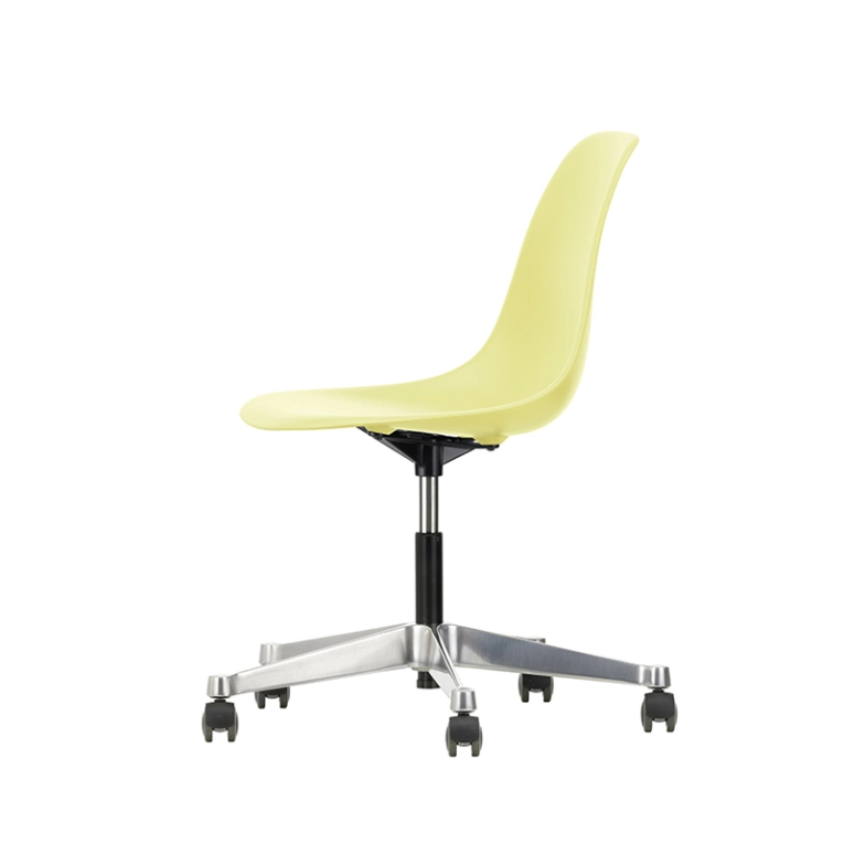 Fauteuil de bureau EAMES PLASTIC SIDE CHAIR PSCC Citron RE VITRA