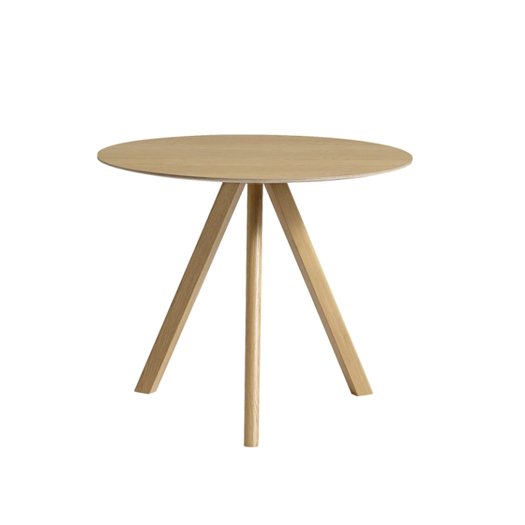 Table COPENHAGUE ROUND TABLE CPH20 Chêne vernis à base d'eau HAY