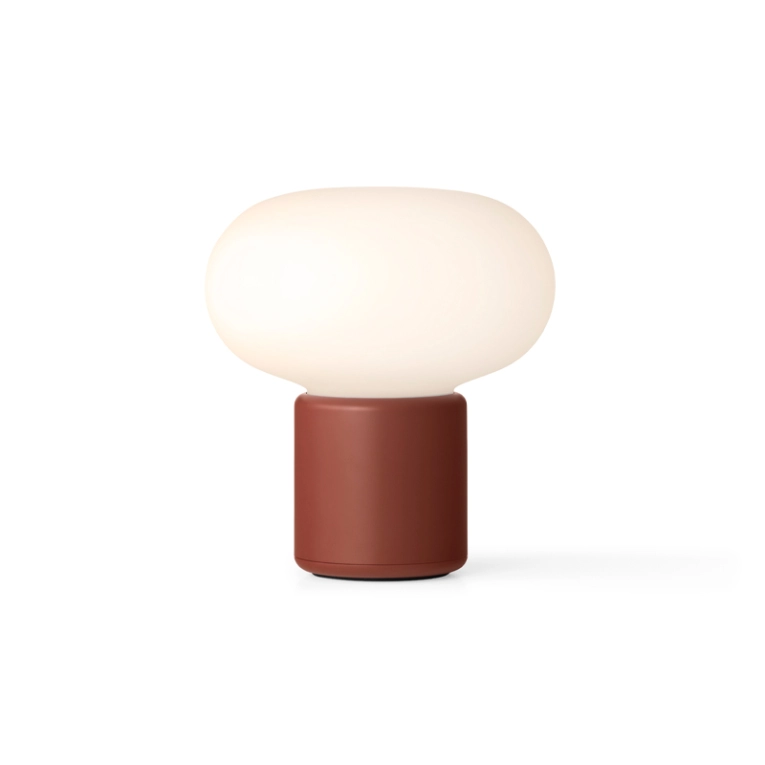 Lampe à poser KARL-JOHAN PORTABLE Rouge terracotta NEW WORKS