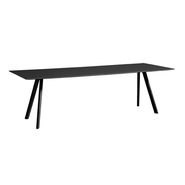 Table COPENHAGUE CPH 30 Lino noir/ chêne noir vernis à base d'eau HAY