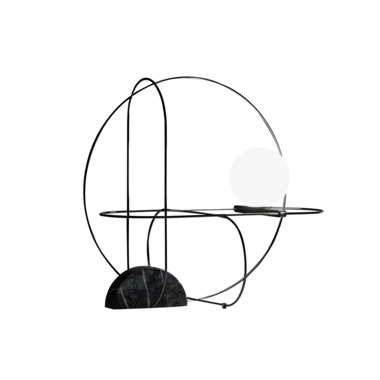 Lampe à poser SETAREH MEDIA Noir FONTANA ARTE