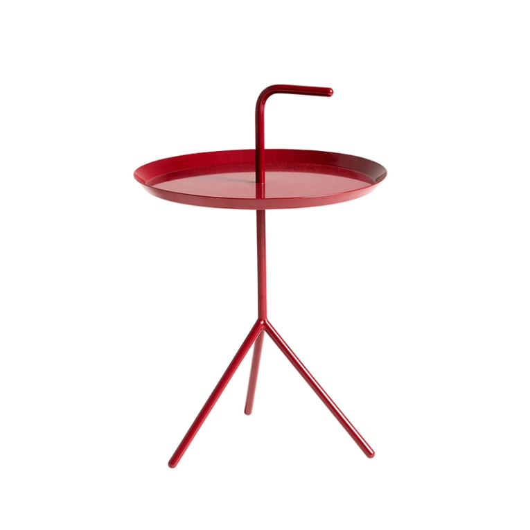 Table d'appoint guéridon DLM Rouge cerise brillant HAY