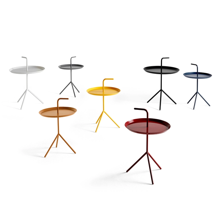 Table d'appoint guéridon DLM Rouge cerise brillant HAY