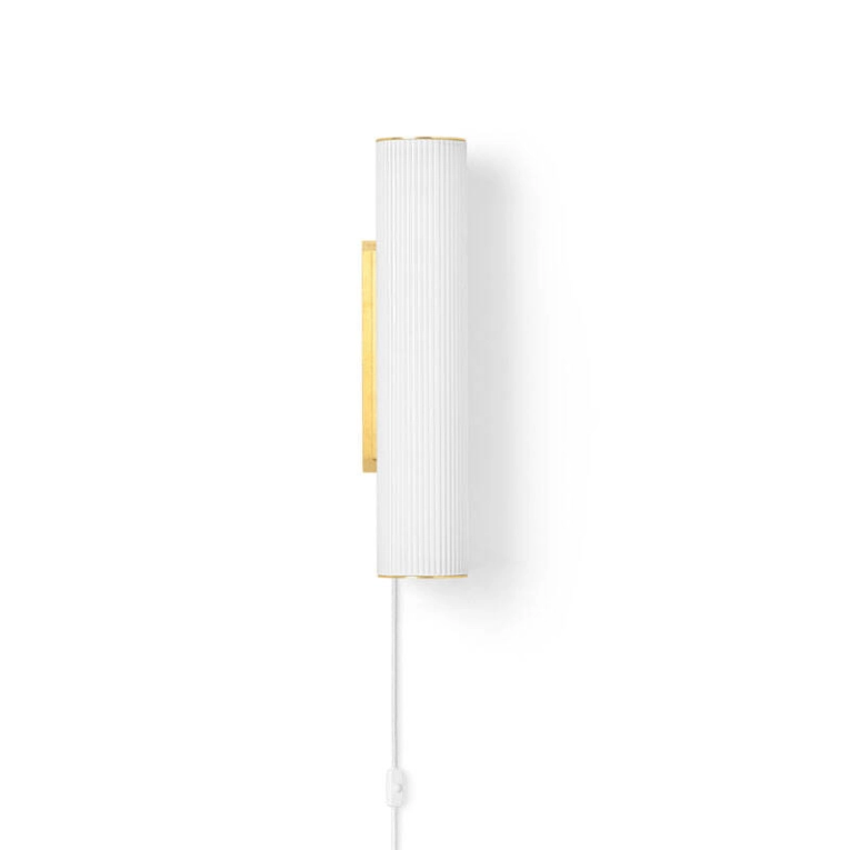 Applique VUELTA 40 Blanc / Laiton FERM LIVING