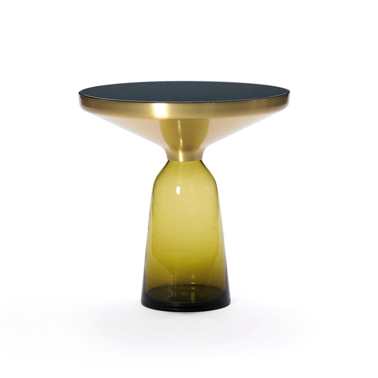 Table d'appoint guéridon BELL SIDE TABLE Jaune Topaz CLASSICON