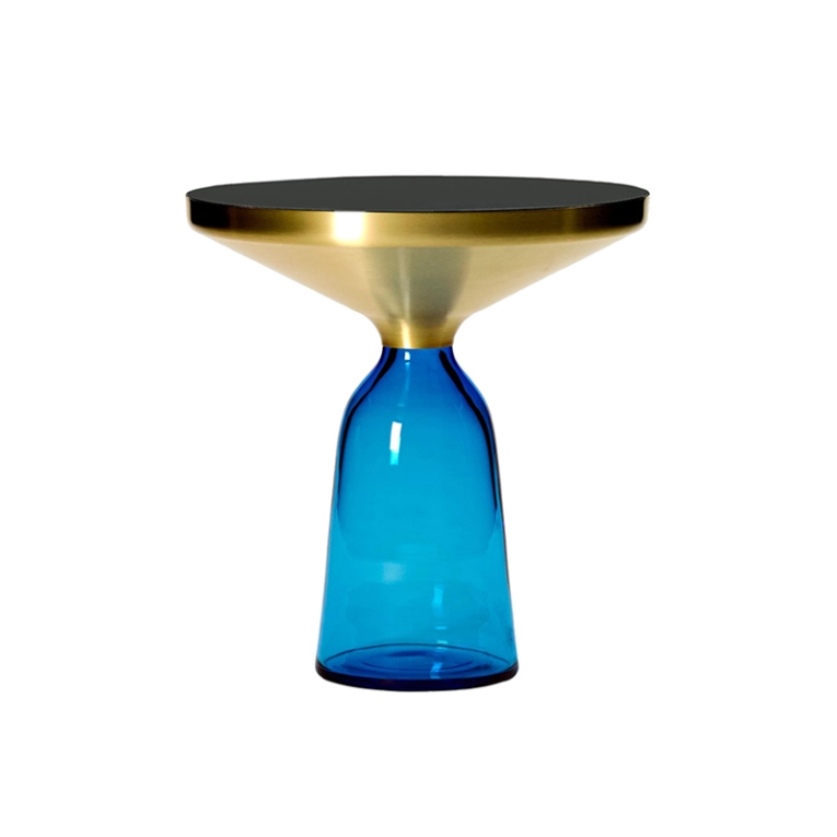 Table d'appoint guéridon BELL SIDE TABLE Bleu saphir CLASSICON