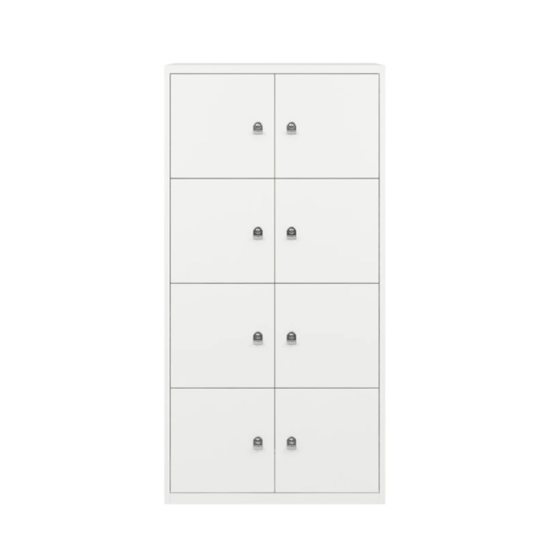 Meuble de rangement LATERALFILE LODGES 8 portes Blanc Chalk BISLEY
