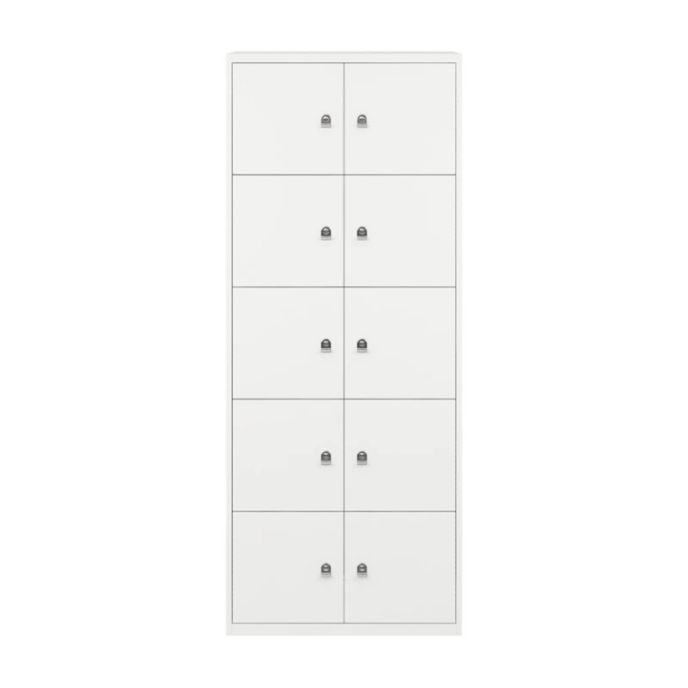 Meuble de rangement LATERALFILE LODGES 10 portes Blanc Chalk BISLEY