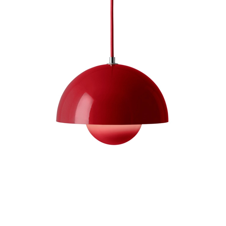 Suspension FLOWERPOT VP1 Rouge vermillon AND TRADITION