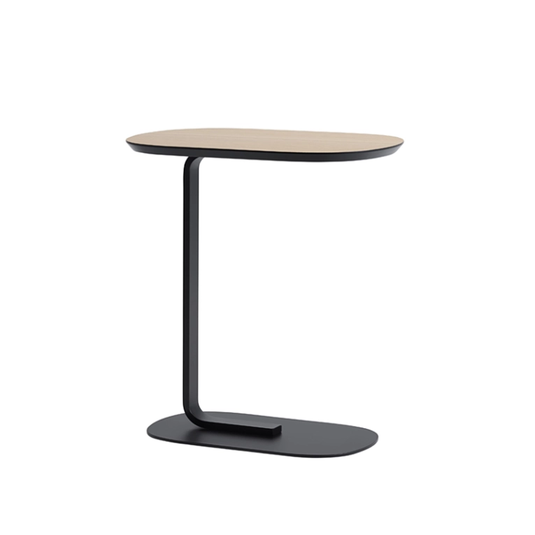 Table d'appoint guéridon RELATE Chêne/ noir MUUTO