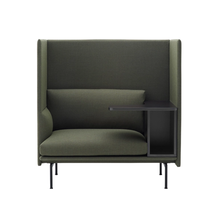 Fauteuil OUTLINE HIGHBACK WORK Fiord 961 MUUTO