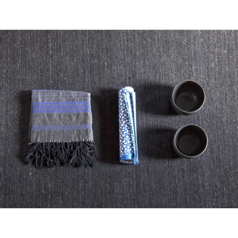 Tapis Tapis NATURAL NOMAD Noir NANIMARQUINA