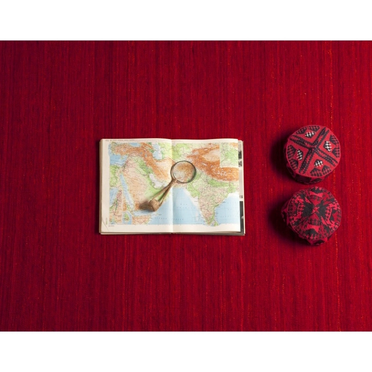 Tapis Tapis NATURAL NOMAD Rouge NANIMARQUINA